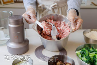 香菇油菜肉包子的做法步骤：5