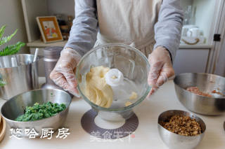 香菇油菜肉包子的做法步骤：10