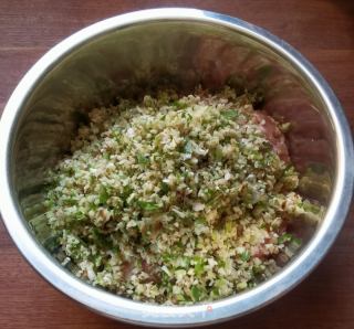 糯米香菇肉馅丸子的做法步骤：3