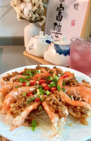 蒜蓉粉丝蒸虾的做法