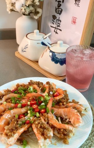蒜蓉粉丝蒸虾的做法步骤：12
