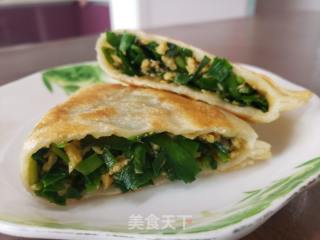 韭菜鸡蛋盒子(不发面)的做法步骤：11