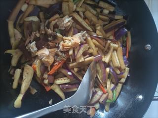 腊鱼茄子煲的做法步骤：5