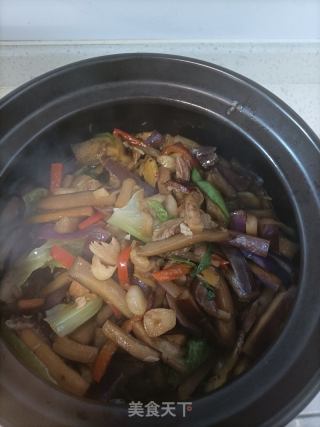 腊鱼茄子煲的做法步骤：8