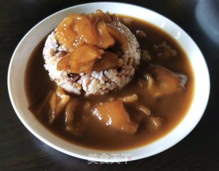 红烧花胶捞饭的做法步骤：7