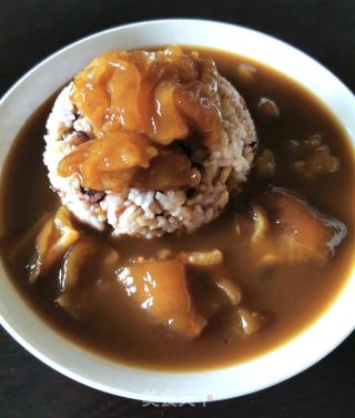 红烧花胶捞饭的做法步骤：8