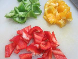 彩椒炒香干的做法步骤：3