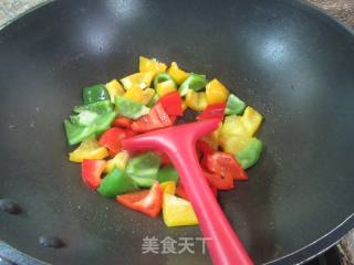 彩椒炒香干的做法步骤：4
