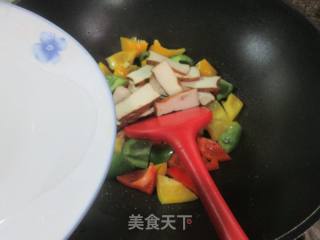 彩椒炒香干的做法步骤：5