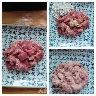 滑肉拌青瓜的做法步骤：3