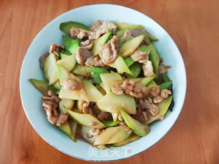 西葫芦炒肉片的做法步骤：8