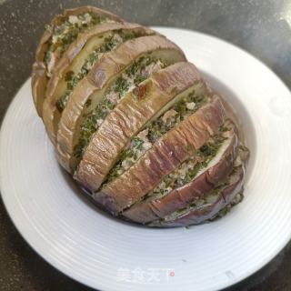 蒸风琴茄子的做法步骤：12