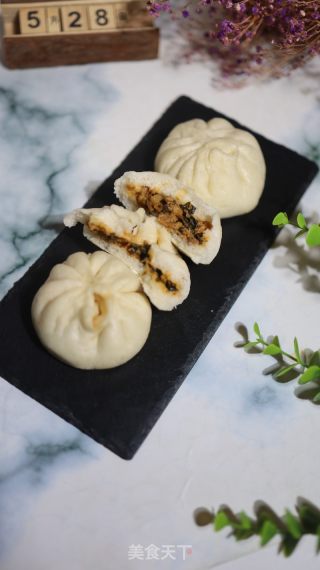 梅干菜肉末包子的做法步骤：16