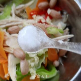 甘蓝拌鸡胸肉的做法步骤：10
