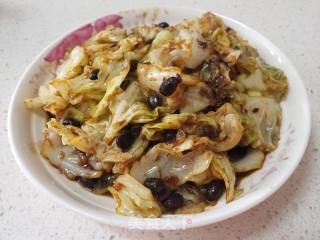 豆豉圆白菜的做法步骤：4