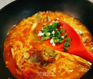 番茄汁焖黄鱼块的做法步骤：10
