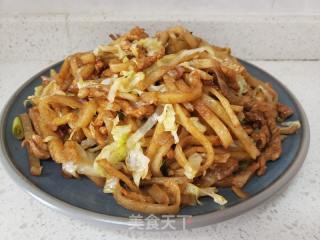 炒饼的做法步骤：6