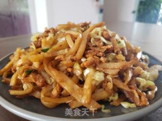 炒饼的做法步骤：7