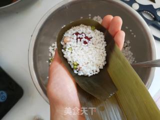 花生绿豆粽子的做法步骤：5