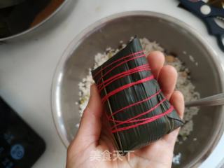 花生绿豆粽子的做法步骤：6