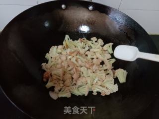 蚝油花菜的做法步骤：7