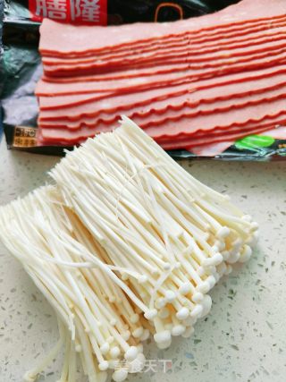金针菇培根卷的做法步骤：1
