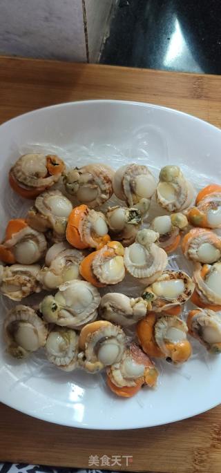 扇贝肉蒸粉丝的做法步骤：4