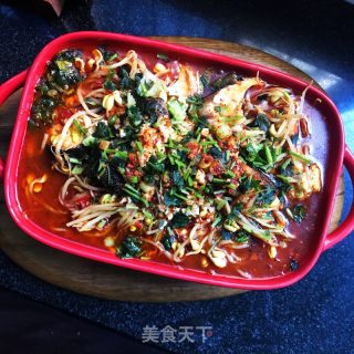麻辣豆腐炖黑鱼的做法步骤：12
