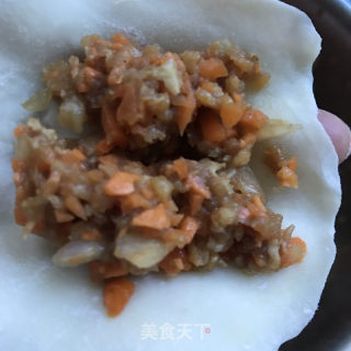 胡萝卜牛肉蒸饺的做法步骤：9