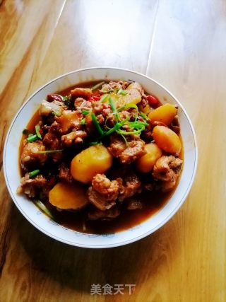 土豆烧排骨的做法步骤：9