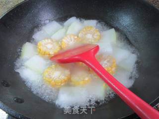玉米冬瓜汤的做法步骤：6