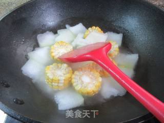 玉米冬瓜汤的做法步骤：9