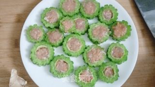 苦瓜包肉馅的做法步骤：6