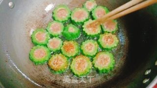 苦瓜包肉馅的做法步骤：9