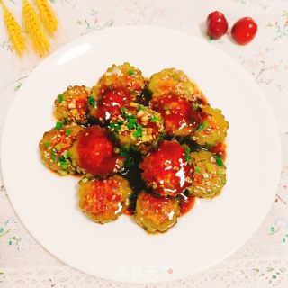 苦瓜包肉馅的做法步骤：14