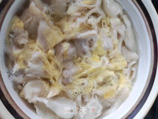 平菇鸡蛋汤的做法步骤：3