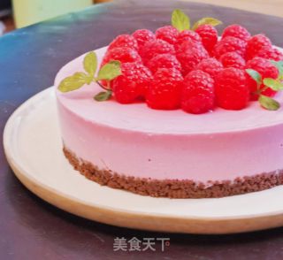 树莓火龙果慕斯蛋糕的做法步骤：14