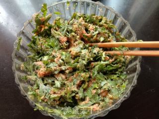 茼蒿猪肉水饺的做法步骤：6