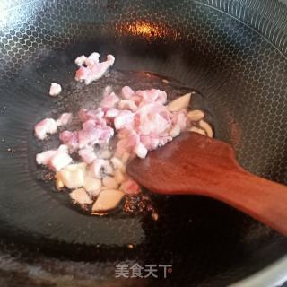 花菜炒香干肉丝的做法步骤：3