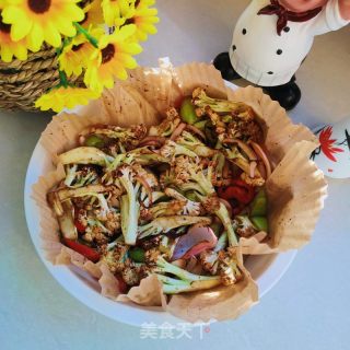 烤菜花的做法步骤：10