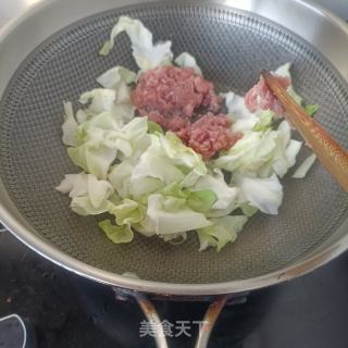 肉末炒甘蓝的做法步骤：6