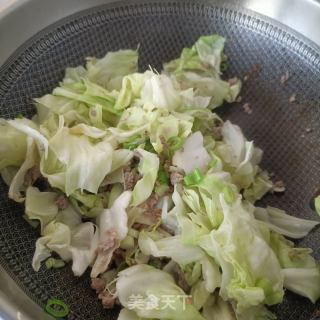 肉末炒甘蓝的做法步骤：9