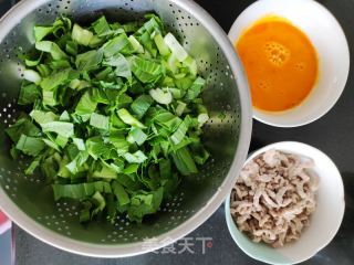 老少谐宜的青菜肉丝粥的做法步骤：3