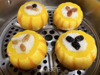 太阳瓜蒸糯米饭的做法步骤：8