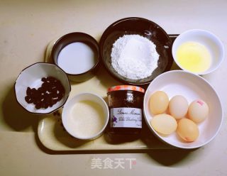 蓝莓果酱蛋糕的做法步骤：1