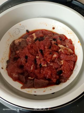 豆豉蒸肉片的做法步骤：3