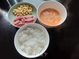 鸡蛋玉米烩饭的做法步骤：1