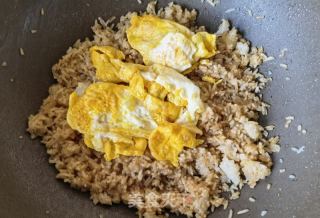 鸡蛋香葱炒饭的做法步骤：8