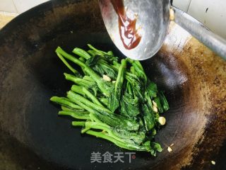 蒜子芥兰的做法步骤：7