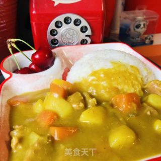 咖喱牛肉饭的做法步骤：14